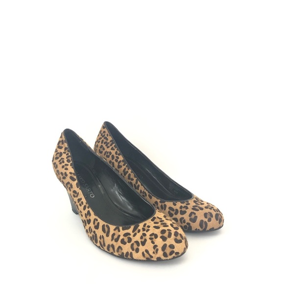 Franco Sarto 8.5 Zeus Animal Print Calf Hair Wedge - Picture 1 of 7